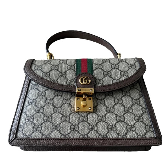 OPHIDIA GG SMALL TOP HANDLE BAG - Picture 2 of 5